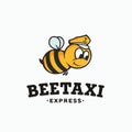 Modern vector professional logo sign bee taxi