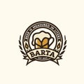 Modern vector professional sign emblem beer barta