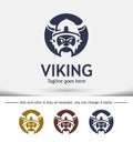Modern vector professional sign logo viking, Logo design
