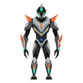 Modern vector Robotic Characters High-Tech and Sleek Design Concepts