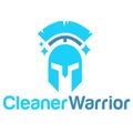 Modern vector simple cleaner warrior sparta logo design icon template. home cleaning service vector illustration for brand, Royalty Free Stock Photo