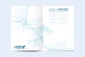 Modern vector template for brochure, Leaflet flyer, advert, cover, catalog, magazine or annual report. Business, science Royalty Free Stock Photo