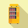 Modern vending machine icon flat vector. Drinking juice Royalty Free Stock Photo
