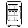 Modern vending machine icon outline vector. Drinking juice Royalty Free Stock Photo