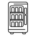 Modern vending machine icon outline vector. Drinking juice