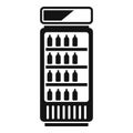 Modern vending machine icon simple vector. Drinking juice