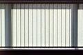 Modern vertical blinds on the window