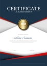 Modern vertical certificate template