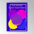 Modern vertical overprint cmyk page template