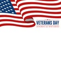 Modern Veterans Day Celebration Background Header Banner