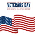 Modern Veterans Day Celebration Background Header Banner