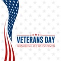 Modern Veterans Day Celebration Background Header Banner
