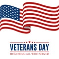 Modern Veterans Day Celebration Background Header Banner