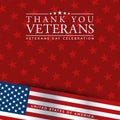 Modern Veterans Day Celebration Background Header Banner