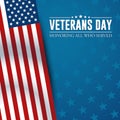 Modern Veterans Day Celebration Background Header Banner