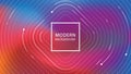 Modern vibrant abstract gradient memphis style background