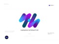 Modern and Vibrant Letter H Logo Design in Colorful Gradient Style