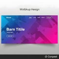 Abstract Geometric Web Design Template Royalty Free Stock Photo