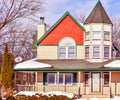 Modern Victorian House with Turret Tower