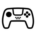 Modern video game system controller icon.