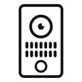 Modern video intercom system with keypad access control