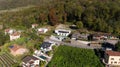 Modern villa with swimming pool, aerial view Royalty Free Stock Photo