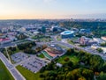 Modern Vilnius buildings aerial Royalty Free Stock Photo