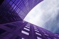 Modern violet building Royalty Free Stock Photo