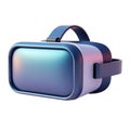 Sleek VR Headset on White Futuristic Design Immersive Tech Royalty Free Stock Photo