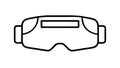 Modern VR Goggles, Extended Reality Device, vector design Generative AI Royalty Free Stock Photo