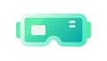 Modern VR Headset, Future Immersive Technology, vector design Generative AI Royalty Free Stock Photo