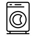 Modern waching machine icon, outline style Royalty Free Stock Photo