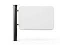 Modern wall-mounted mirror with metal bracket Royalty Free Stock Photo