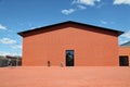 Modern Warehouse by Vitra museum in Weil am Rhein. Herzog and de Meuron Architecture Royalty Free Stock Photo