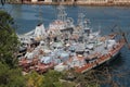 Modern warships Russia on alert ready to be on demand