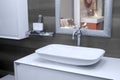 Modern wash basin in the bathroom Royalty Free Stock Photo