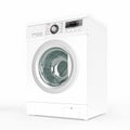 Modern washing machine on a white background Royalty Free Stock Photo