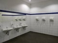 Modern washroom and sanitary facilities in a public building, Germany Europe Royalty Free Stock Photo