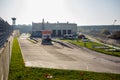 Modern waste recycling processing plant. Separate garbage collection. Recycling and storage of waste for further disposal Royalty Free Stock Photo