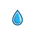 Modern Water Droplet Icon Logo Template