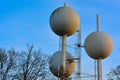 Modern watertowers Royalty Free Stock Photo