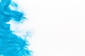 Modern wave for blor with blue sand texture on white background top view mockup Royalty Free Stock Photo