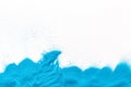 Modern wave for blor with blue sand texture on white background top view mockup Royalty Free Stock Photo
