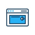 Modern Web Browser Tab Icon for Internet Browsing