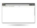 Modern web browser window interface design with tabs and address bar Royalty Free Stock Photo