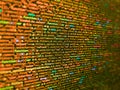 Modern web development background. Monitor closeup of function source code. Programming Coding with editor colorful themes. Modern Royalty Free Stock Photo
