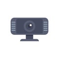 Modern webcam standing on white background Royalty Free Stock Photo