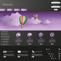 Modern Website Template EPS 10 Vector illustration Royalty Free Stock Photo