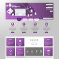 Modern Website Template EPS 10 Vector illustration Royalty Free Stock Photo