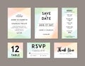 Modern Wedding Set template